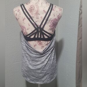 Women's Gray Sleeveless Top